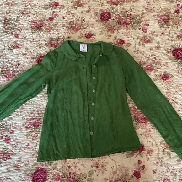 Son de Flor classic shirt in spring green, size XS - Picture 3 of 3